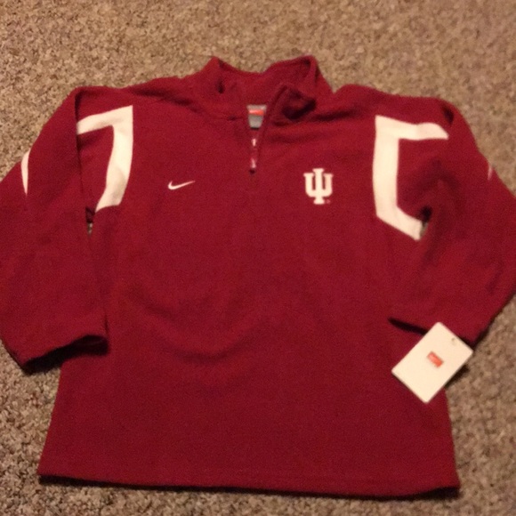 Bundle of New Nike Indiana Hoosiers Fleece 1/4 zip & long sleeve shirt Small - Picture 2 of 8